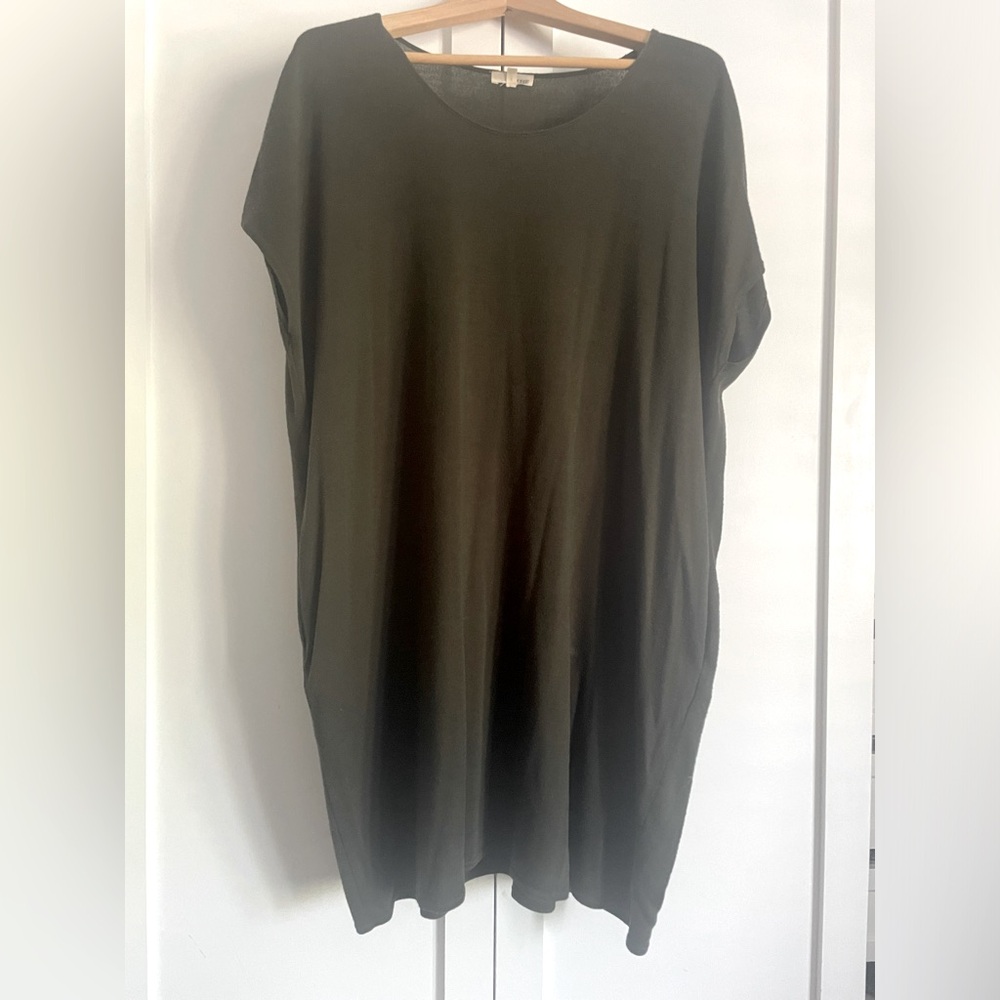 Aritzia “Wilfred Free” olive green dress/tunic, size small